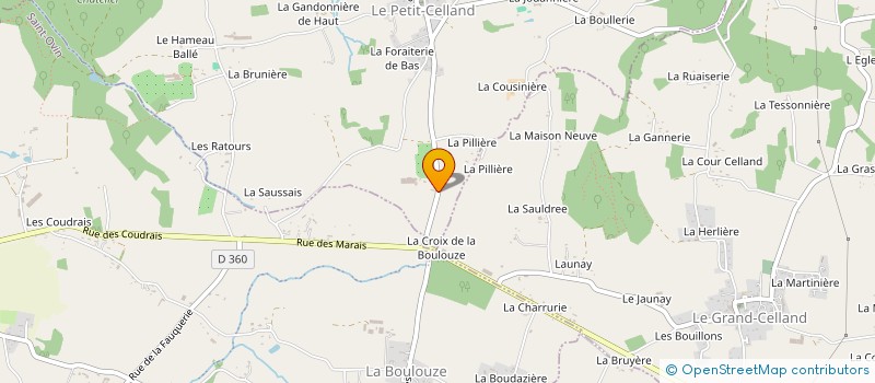 localisation de l'entreprise GROUPEMENT FONCIER AGRICOLE DAVY  LE PETIT-CELLAND