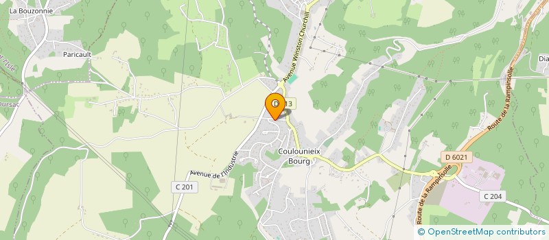 localisation de l'entreprise GROUPEMENT FONCIER AGRICOLE DE 2LMG  COULOUNIEIX-CHAMIERS