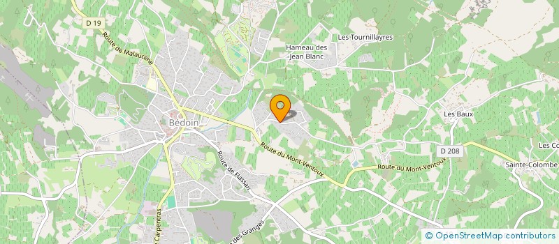 localisation de l'entreprise GROUPEMENT FONCIER AGRICOLE DE ALARO  BEDOIN