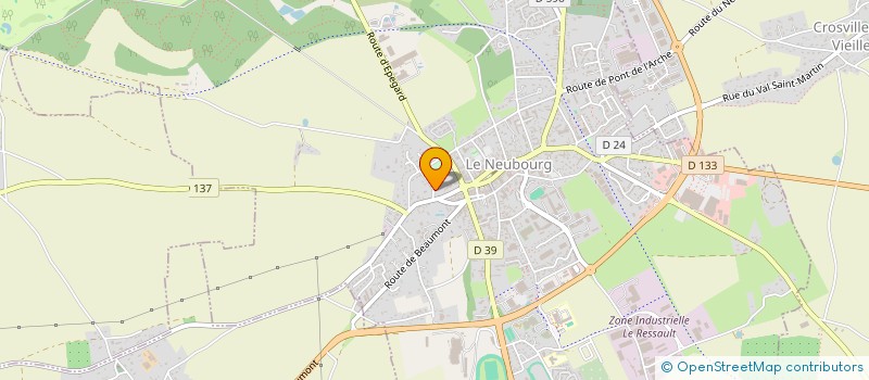 localisation de l'entreprise GROUPEMENT FONCIER AGRICOLE DE ALFANA  LE NEUBOURG