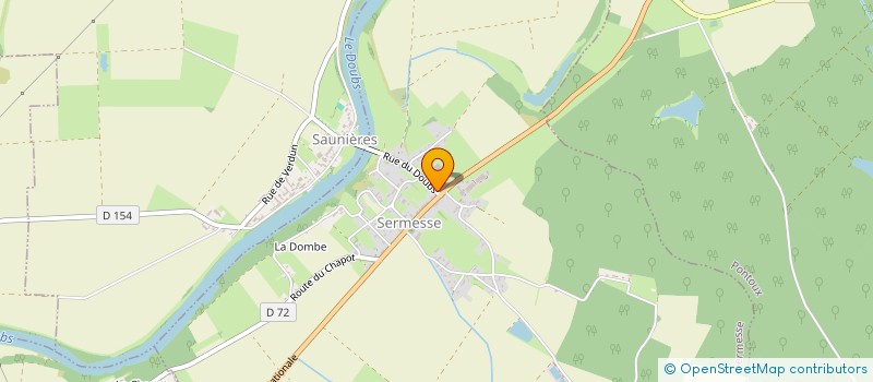 localisation de l'entreprise GROUPEMENT FONCIER AGRICOLE DE BARRAUT-CHAUDAT  SERMESSE