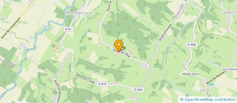 localisation de l'entreprise GROUPEMENT FONCIER AGRICOLE DE BARTE  MONTBERNARD