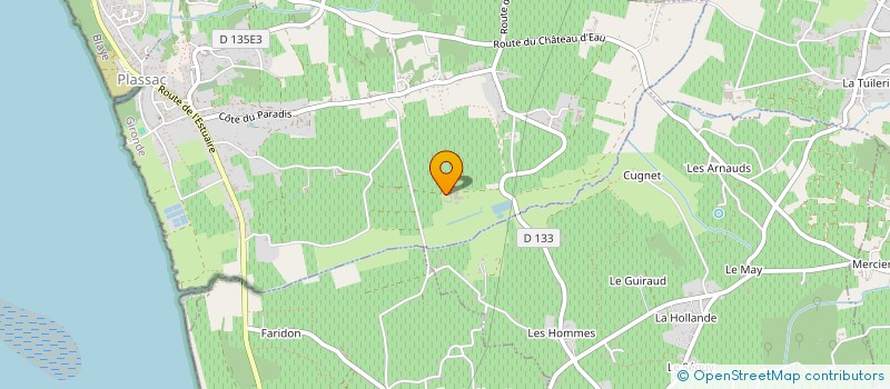 localisation de l'entreprise GROUPEMENT FONCIER AGRICOLE DE BAUDET 1894  PLASSAC