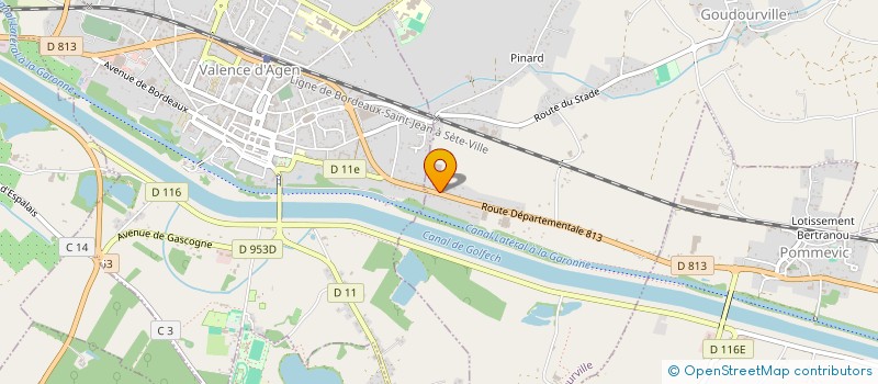 localisation de l'entreprise GROUPEMENT FONCIER AGRICOLE DE BAYNE  GOUDOURVILLE