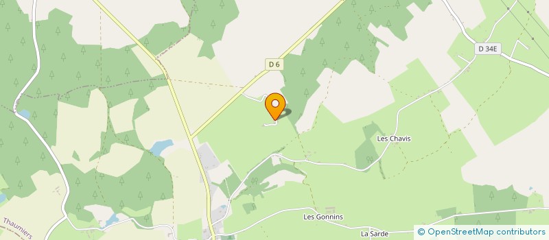 localisation de l'entreprise GROUPEMENT FONCIER AGRICOLE DE BEAUCHARME  THAUMIERS