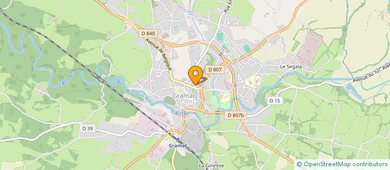 localisation de l'entreprise GROUPEMENT FONCIER AGRICOLE DE BEAUSSAC  CARLUCET