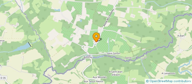 localisation de l'entreprise GROUPEMENT FONCIER AGRICOLE DE BEAUVALLON  SAINT-PE-SAINT-SIMON