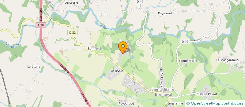 localisation de l'entreprise GROUPEMENT FONCIER AGRICOLE DE BELLEVUE  PIERRE-BUFFIERE