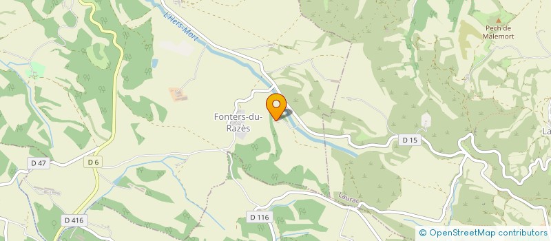 localisation de l'entreprise GROUPEMENT FONCIER AGRICOLE DE BOURDICHOU  FONTERS-DU-RAZES