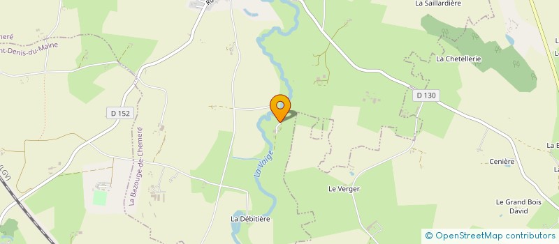 localisation de l'entreprise GROUPEMENT FONCIER AGRICOLE DE BRISANNE  LA BAZOUGE-DE-CHEMERE