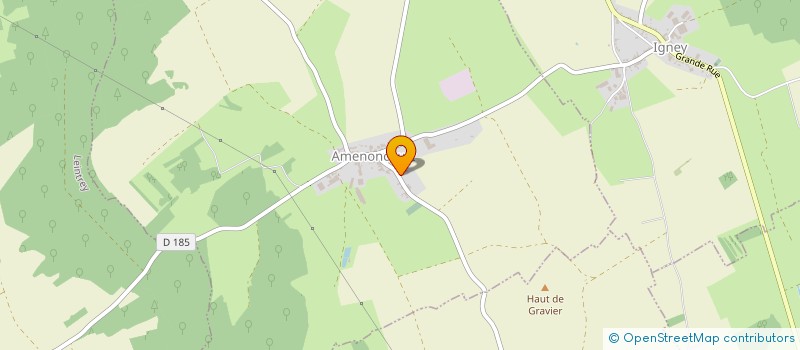 localisation de l'entreprise GROUPEMENT FONCIER AGRICOLE DE BULTE  AMENONCOURT