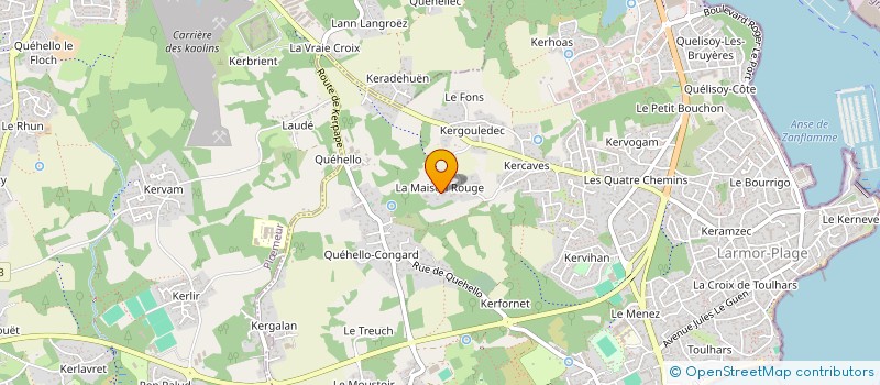 localisation de l'entreprise GROUPEMENT FONCIER AGRICOLE DE CHAMPS KEREOL  LARMOR-PLAGE