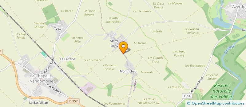 localisation de l'entreprise GROUPEMENT FONCIER AGRICOLE DE CHANDON  AVERDON