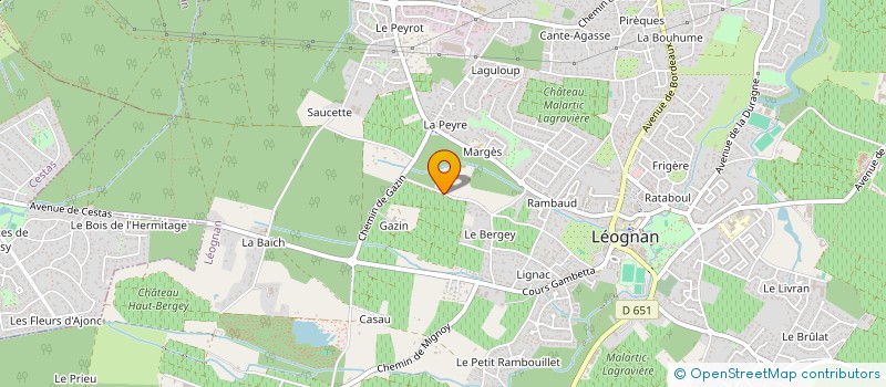 localisation de l'entreprise GROUPEMENT FONCIER AGRICOLE DE CHATEAU SOUBIAN à LEOGNAN