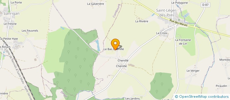 localisation de l'entreprise GROUPEMENT FONCIER AGRICOLE DE CHENILLE  SAINT-LEGER-DES-PRES