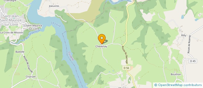 localisation de l'entreprise GROUPEMENT FONCIER AGRICOLE DE CHEVENET ET EN ABREVIATION GFA DE CHEVENET  CORDELLE