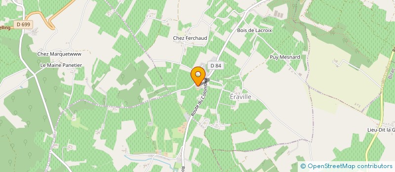localisation de l'entreprise GROUPEMENT FONCIER AGRICOLE DE CHEZ RAMBAUD à BELLEVIGNE