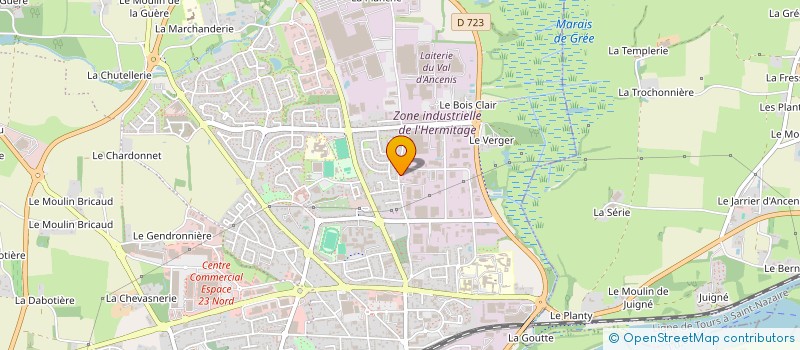 localisation de l'entreprise GROUPEMENT FONCIER AGRICOLE DE CLAIEVILLE  ANCENIS-SAINT-GEREON