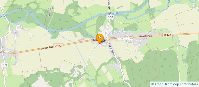 localisation de l'entreprise GROUPEMENT FONCIER AGRICOLE DE CLAIRVANS  CHAMBLAY
