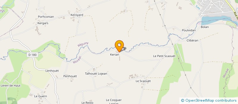 localisation de l'entreprise GROUPEMENT FONCIER AGRICOLE DE CORCOREC  MOREAC