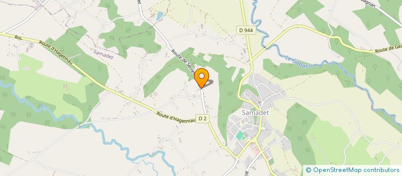 localisation de l'entreprise GROUPEMENT FONCIER AGRICOLE DE CUYALAS  SAMADET