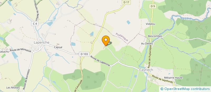 localisation de l'entreprise GROUPEMENT FONCIER AGRICOLE DE DOUMERC  LAPENCHE