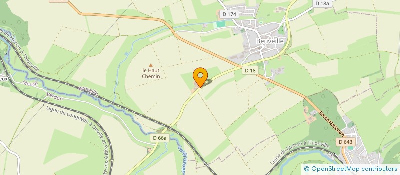 localisation de l'entreprise GROUPEMENT FONCIER AGRICOLE DE DU BORD DE CRUSNES II  BEUVEILLE