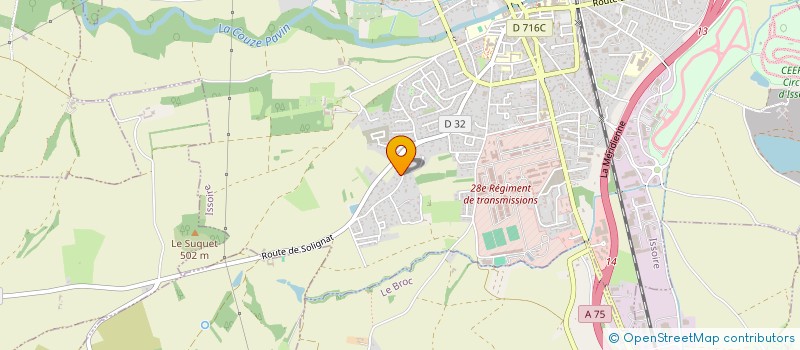 localisation de l'entreprise GROUPEMENT FONCIER AGRICOLE DE FGD  ISSOIRE