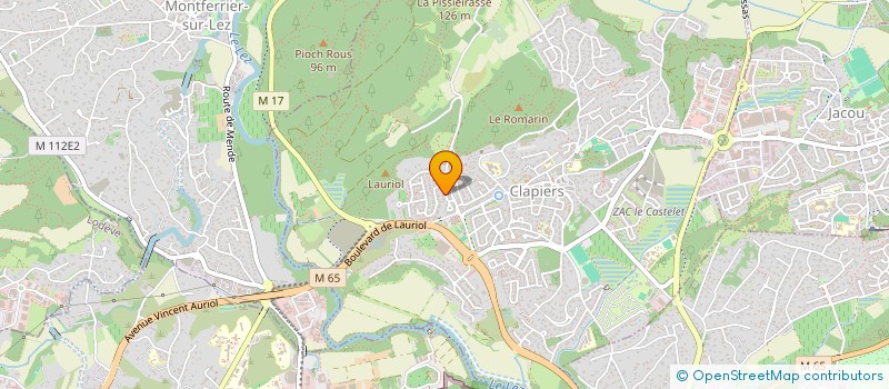 localisation de l'entreprise GROUPEMENT FONCIER AGRICOLE DE FLORIMON  CLAPIERS