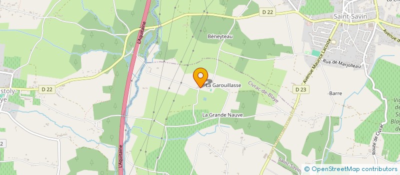 localisation de l'entreprise GROUPEMENT FONCIER AGRICOLE DE GFA 2J2A  CIVRAC-DE-BLAYE