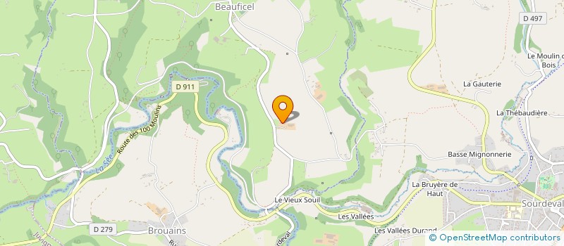 localisation de l'entreprise GROUPEMENT FONCIER AGRICOLE DE GFA BELLIARD  BEAUFICEL