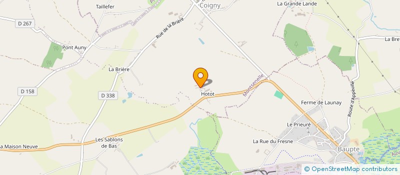 localisation de l'entreprise GROUPEMENT FONCIER AGRICOLE DE GFA DE HOTOT  MONTSENELLE