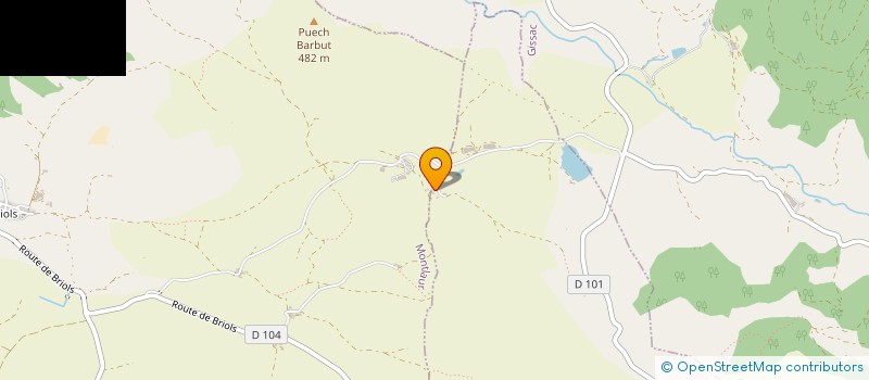 localisation de l'entreprise GROUPEMENT FONCIER AGRICOLE DE GFA DE MARCOU  MELAGUES