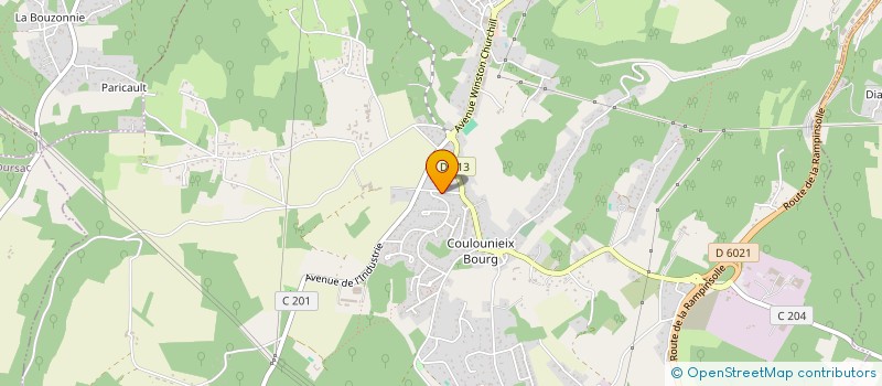 localisation de l'entreprise GROUPEMENT FONCIER AGRICOLE DE GFA DES ANDRIEUX  COULOUNIEIX-CHAMIERS