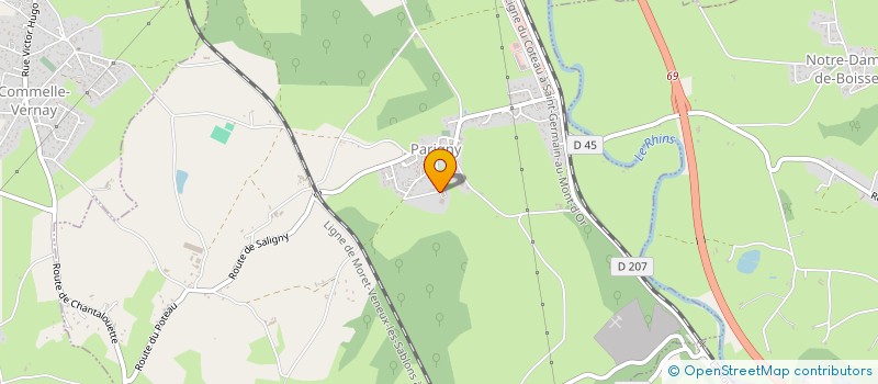 localisation de l'entreprise GROUPEMENT FONCIER AGRICOLE DE   GFA JV  PARIGNY