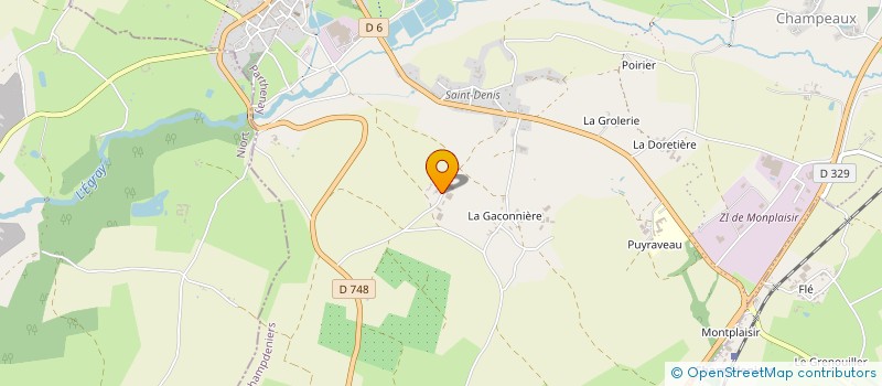 localisation de l'entreprise GROUPEMENT FONCIER AGRICOLE DE GFA LA SAUZIERE  PAMPLIE