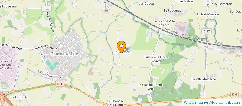 localisation de l'entreprise GROUPEMENT FONCIER AGRICOLE DE GFA LECUYER  SAINT-JOUAN-DES-GUERETS