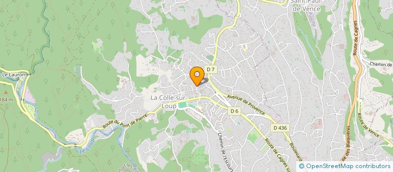 localisation de l'entreprise GROUPEMENT FONCIER AGRICOLE DE GFA LES FRERES METAUT  LA COLLE-SUR-LOUP