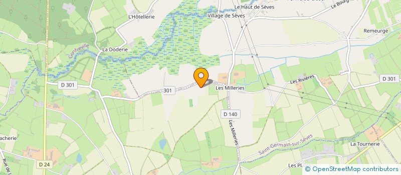 localisation de l'entreprise GROUPEMENT FONCIER AGRICOLE DE GFA LES MILLERIES  SAINT-GERMAIN-SUR-SEVES