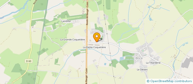 localisation de l'entreprise GROUPEMENT FONCIER AGRICOLE DE GFA RABOUAN-LUSSON  BAUGE-EN-ANJOU