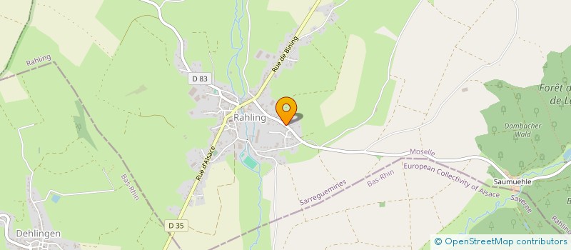 localisation de l'entreprise GROUPEMENT FONCIER AGRICOLE DE GUISING  RAHLING