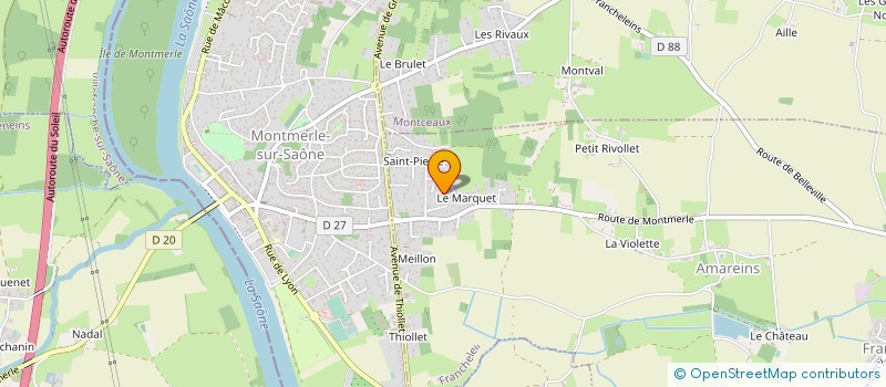 localisation de l'entreprise GROUPEMENT FONCIER AGRICOLE DE JPFMP  FRANCHELEINS