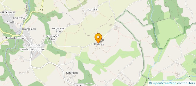localisation de l'entreprise GROUPEMENT FONCIER AGRICOLE DE KERBOAS  SAINT-THEGONNEC LOC-EGUINER