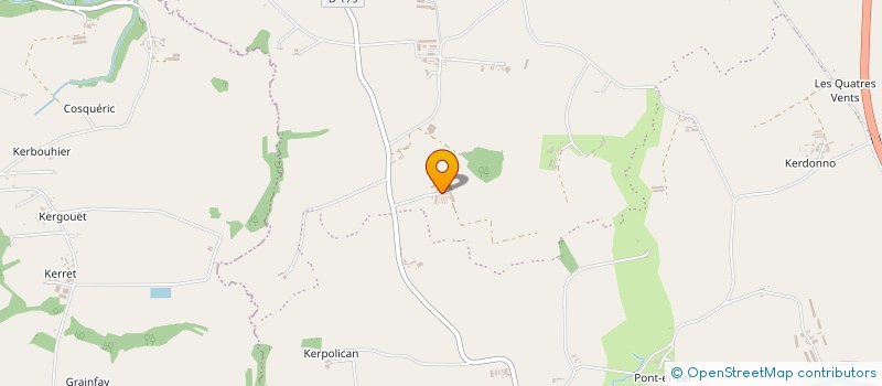 localisation de l'entreprise GROUPEMENT FONCIER AGRICOLE DE KERBREGU  EVELLYS