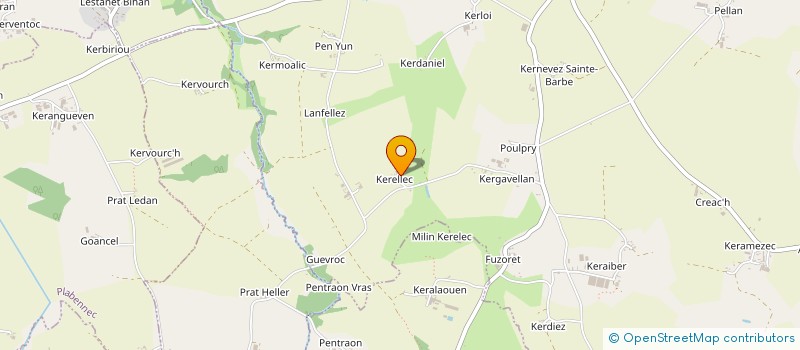 localisation de l'entreprise GROUPEMENT FONCIER AGRICOLE DE KERELLEC à PLOUDANIEL