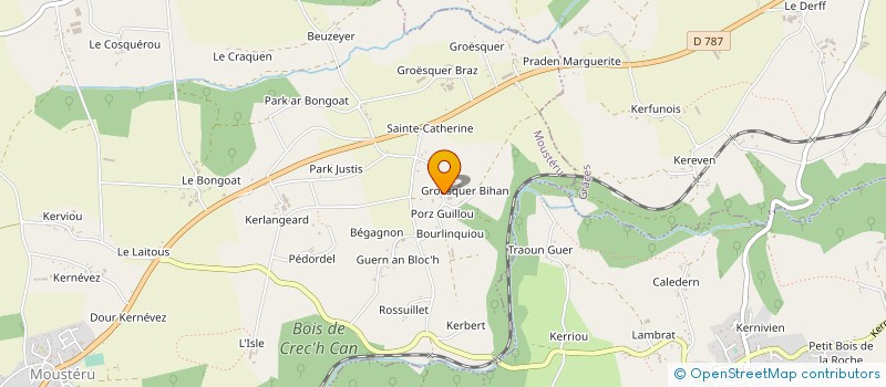 localisation de l'entreprise GROUPEMENT FONCIER AGRICOLE DE KERFUNOIS  MOUSTERU