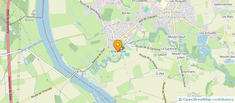 localisation de l'entreprise GROUPEMENT FONCIER AGRICOLE DE L'ARQUEBUSE  THOISSEY