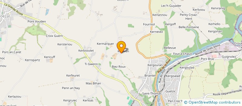 localisation de l'entreprise GROUPEMENT FONCIER AGRICOLE DE L'ESTUAIRE DU TRIEUX  PLOEZAL