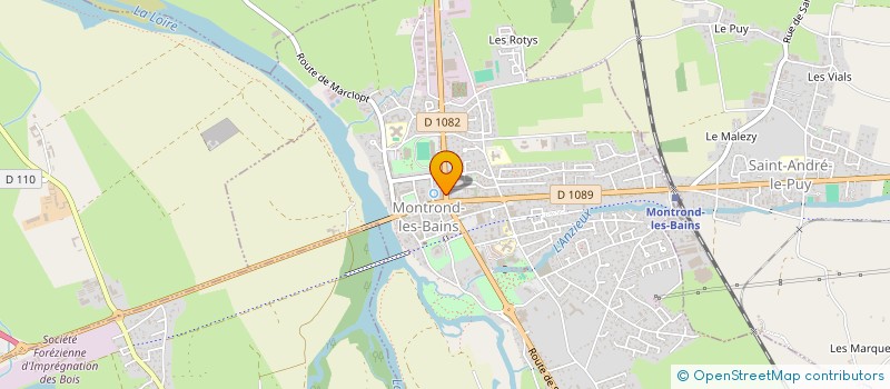 localisation de l'entreprise GROUPEMENT FONCIER AGRICOLE DE L'ETANG BEGNY  MONTROND-LES-BAINS