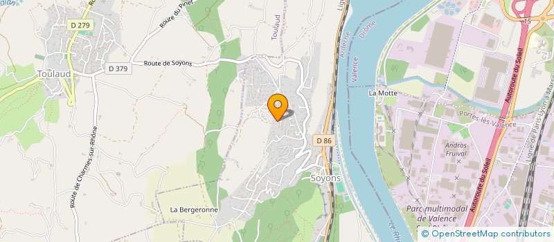 localisation de l'entreprise GROUPEMENT FONCIER AGRICOLE DE L'ETANG MOTASSE  SOYONS